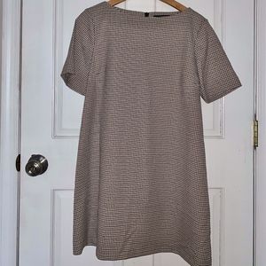 NEW Zara Checkered Shift Dress